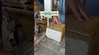 HEMP BLOCK SAW TEST. TESTING HEMP LIME BINDER.                   US HEMP HURD #hempcrete #hemplime