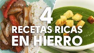 4 recetas ricas en hierro para combatir la anemia (recetas caseras) | BUENAZO!