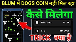 Blum Free Dogs Coin Not Showing Problem Solved | Blum Dogs Airdrop Trick | Blum Airdrop