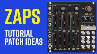 Winter Plankton Zaps drum and percussion module. Full tutorial and patch examples