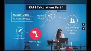 Australian Pharmacy KAPS EXAM Calculations Interactive Elite Presentation Series