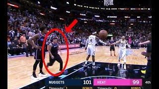 CRAZY Heat Fan Runs On Court!!