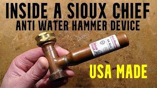 inside an American made anti water hammer device