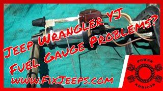 Jeep Wrangler YJ - Fuel gauge problems? Details and demo's included. #jeepfuelgaugedontwork