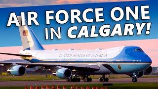 AIR FORCE ONE LANDS IN CALGARY! Boeing VC-25A at YYC