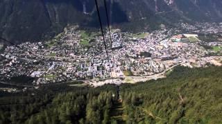 Aiguille du Midi to Chamonix cable car