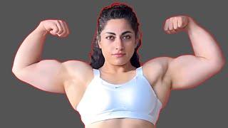 Look at My Impressive Biceps | German Bodybuilder Marie Missfeldt Stuns | fbb muscles