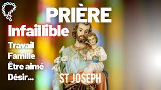 Prière Infaillible à St Joseph • Neuvaine | Travail, logement, Santé, Famille, Désir, Amour