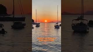 Cavtat Sunset | Yachts and Ocean Ripples in Croatia   #shorts #sunset #travel