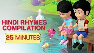 hindi rhymes compilation 1 | hindi baby songs | kindergarten | preschool | kids | kiddiestv hindi