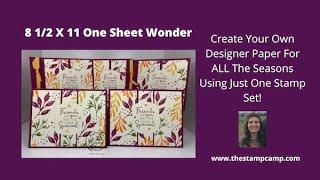 Create Your Own Designer Paper For ALL The Seasons