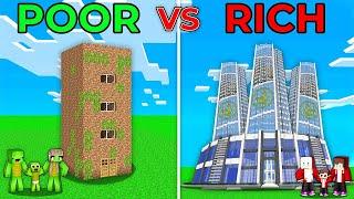 JJ and Mikey Build SKYSCRAPER : NOOB vs PRO Battle in Minecraft Maizen!