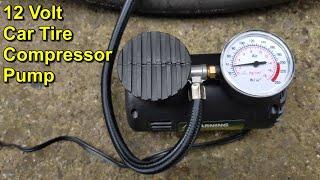 12 Volt Tire Pump and Mini Air Compressor