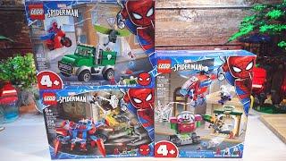 Pure builds  LEGO Spider-Man vs. Doc Ock, Menace of Mysterio, Vulture's Trucker Robbery 76147 76148