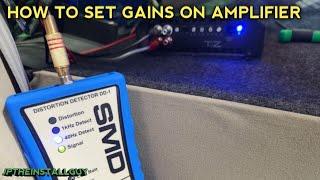 How to set Gains on Amplifier with SMD DD1