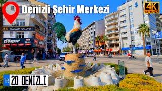 Denizli City Center Walking Tour in Turkey - 4K (2024) | Çınar, Bayramyeri, Shopping Streets