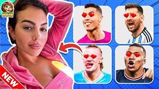 NEWGuess Football Player by his TRANSFER and WIFE + EYE Song,Dance️SongRonaldo, Messi, Mbappe