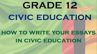 How to Write Essay Questions in Civic Education