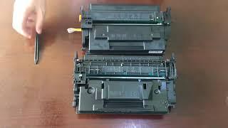 Guideline for installing chips for INK E-SALE compatible CF258A CF258X toner cartridges