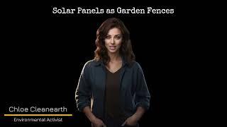 Solar Panels as Garden Fences