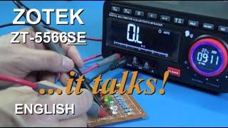 Zotek ZT-5566ES talking multimeter 4.1/2 digits 20000 counts battery operated bench DMM