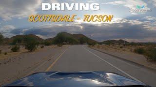 4K 60FPS - DRIVING FROM SCOTTSDALE TO TUCSON USING I-10