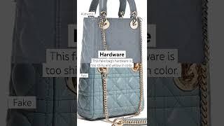 Authentic vs. Fake: Christian Dior Lady Dior Handbag Comparison ️