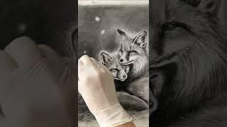 The Tale of Fenn and Lumi | Charcoal Drawing Short Story