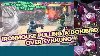 Ironmouse is PULLING A DOKIBIRD over Sykkuno after WINNING ON A SINGLE Tekken match!