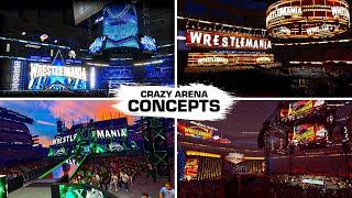 These Crazy WrestleMania Arenas Concepts Fell Like WWE2K25!