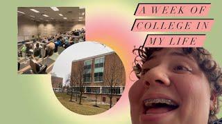 A WEEK OF COLLEGE IN MY LIFE ! - Wright state university  - Freshman 2nd semester 