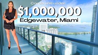 Luxury CONDO TOUR under $1 MILLION DOLLAR | Edgewater Miami, Florida