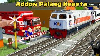 Addon Palang Kereta Api Otomatis Keren Banget di MCPE