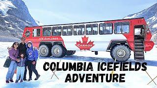 Columbia Icefield Glacier Adventure | Athabasca Glacier | Columbia Icefield Skywalk | Travel Vlog 4K