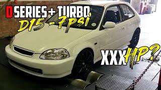 Turbo Honda Civic Dyno - Stock 1.5 (D15/D16) | How much power can it make?