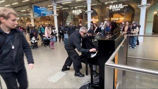 Epic Boogie Woogie Duo - Live at the NEW St Pancras Piano!