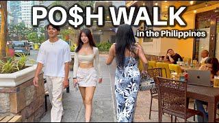 Walking the Crazy Rich Part of the Philippines Real 3D Audio Visual Experience [4K HDR]