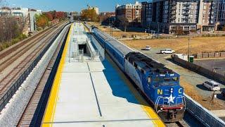 First test train arrives at Charlotte's Gateway Station