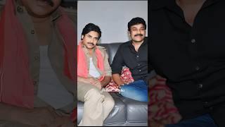 Pawan Kalyan and Chiranjeevi with Ramcharan Happy Moment #shorts