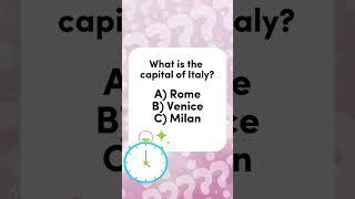 Discovering Italy: What is the Capital?