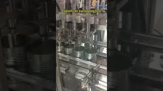 Máquina automática de llenado de pasta líquida, máquina de cierre de latas de hojalata