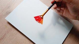 Easy Fall Trees to Paint  / Acrylic Painting for Beginners