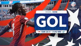 GOL de Ismaël KONÉ | Canadá 2-2 Uruguay | CONMEBOL Copa América USA 2024™