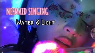 ASMR| NO TALKING Mermaid singing water trickles and colorful moonlight globe ‍️🫧