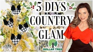 5 DIY DOLLAR TREE COUNTRY GLAM CHRISTMAS DECOR CRAFTSI Love Christmas ep 29 Olivia's Romantic Home