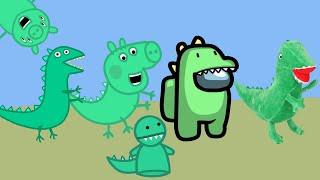 50 variations of Mr Dinosaur (from Peppa Pig)