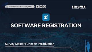 Survey Master Function Introduction | Software Registration