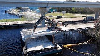 Check out this Bridge Demolition in DeLand, Florida