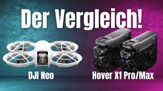 DJI Mini NEO vs. Hover X1Pro and Hover X1 Pro Max! Differences and similarities! The comparison!