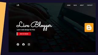 How To Add A Custom Homepage To Your Blogger Website - Live Blogger